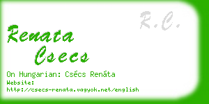 renata csecs business card