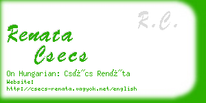 renata csecs business card